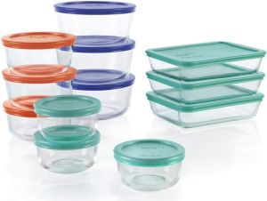 Pyrex 12-Pack Glass Food Storage Set